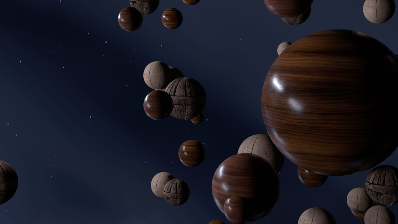 PBR textures imported and wired into channels